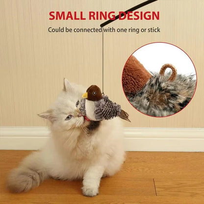 Interactive Chirping Bird Cat Toy