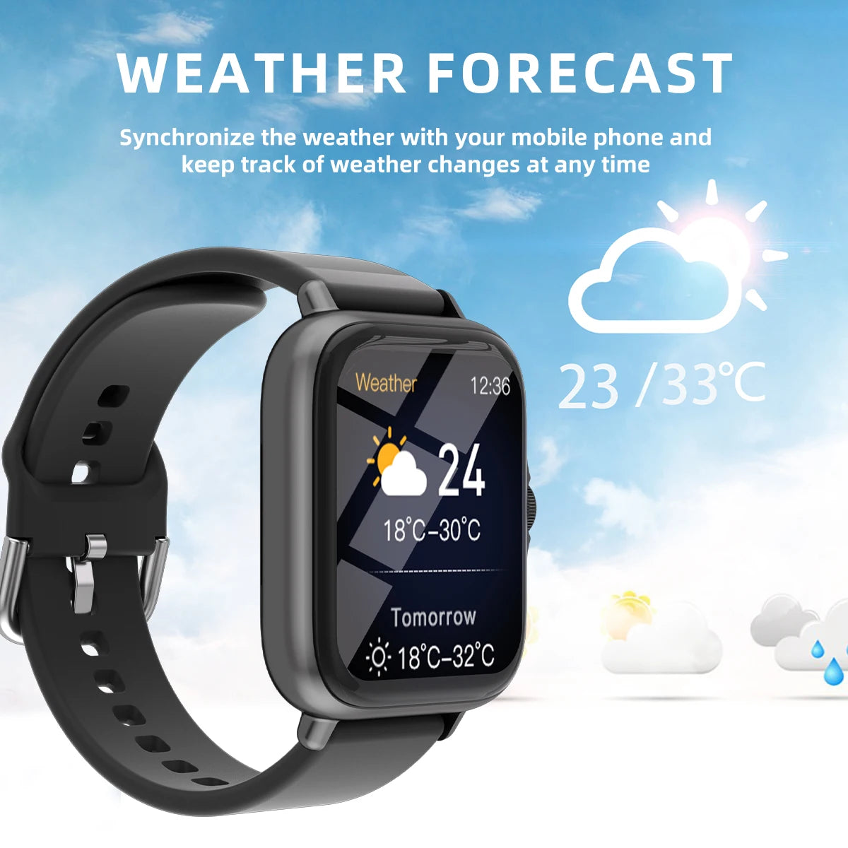 Smart Watch  For iPhone & Android