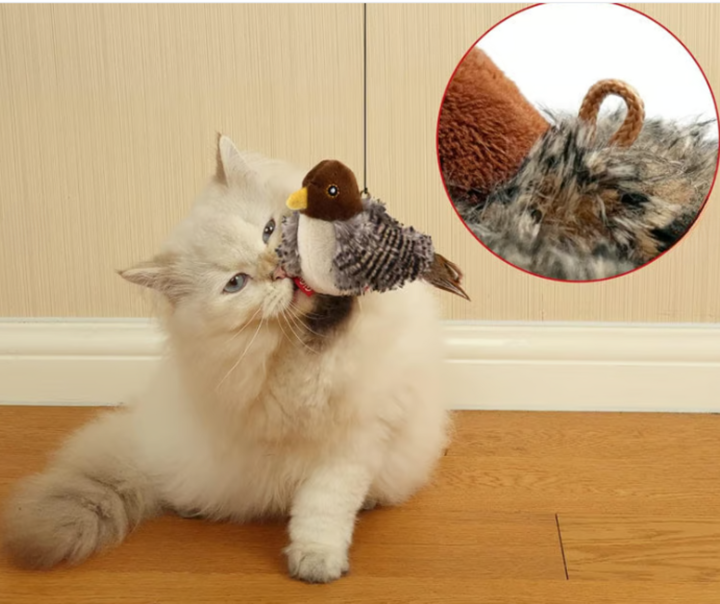 Interactive Chirping Bird Cat Toy